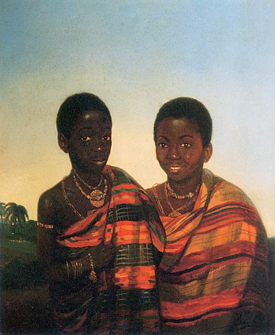 Deux princes Asante, par Jacobus Ludovicus Cornet.