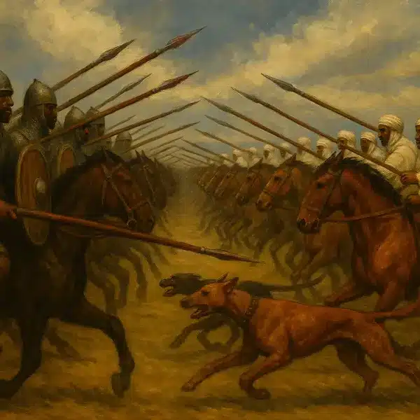 La charge des lanciers peuls à la bataille de Kirina.