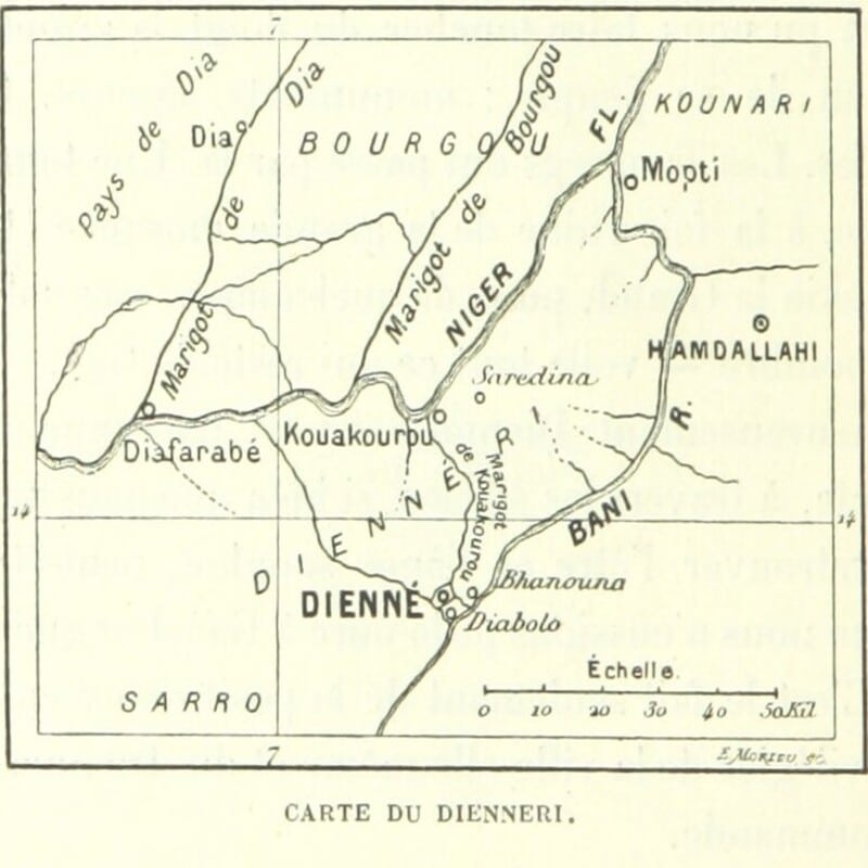 islam à Djenné sur la carte.