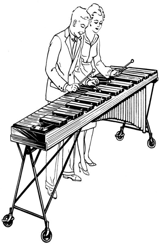 marimba en Afrique précoloniale.