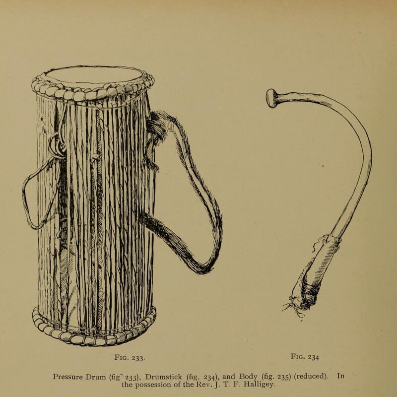 Baguette et tambours en Afrique précoloniale.