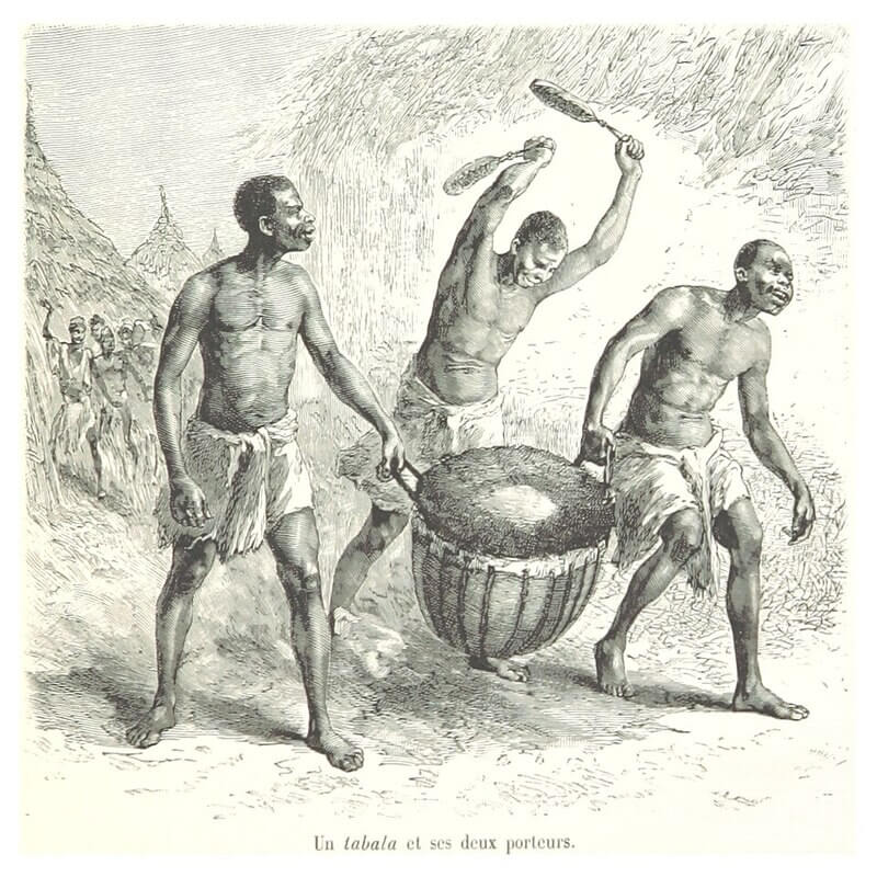 Tabala et tambours en Afrique précoloniale.
